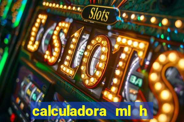 calculadora ml h para mcg kg min